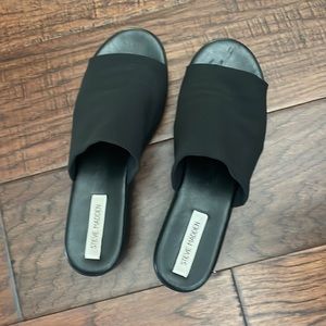 STEVE MADDEN Y2K 90s Slinky 30 Black Platform Sandals size 11